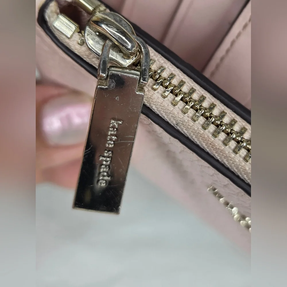 Kate Spade 6"x3" Inch Sprox Pink Leather Wallet - Picture 9 of 14